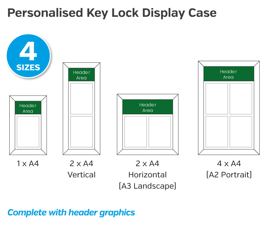 personalised key lock display case