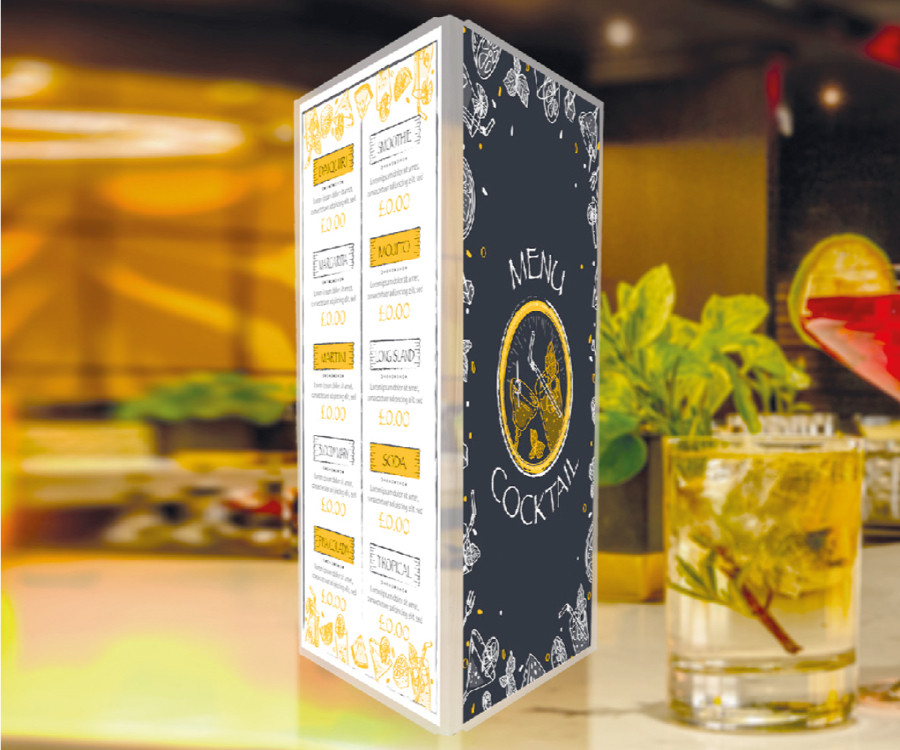 rs206 3 sided acrylic display