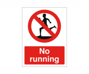 No Running Notice