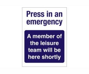 Press in an Emergency Notice