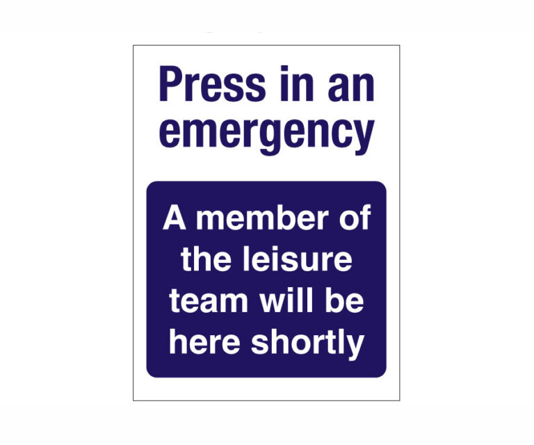 Press in an Emergency Notice