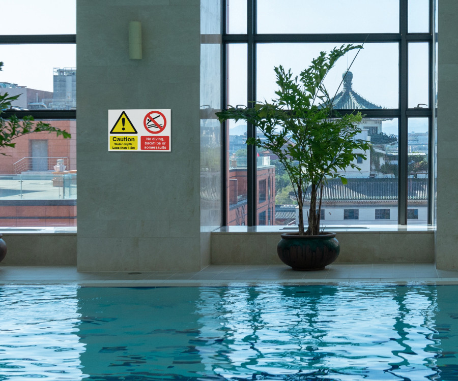 sps027 no diving water depth notice