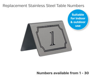 stainless steel table range replacement numbers