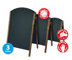 Curved Top Chalkboard A-Board