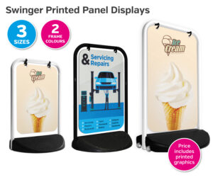 swinger panel pavement displays
