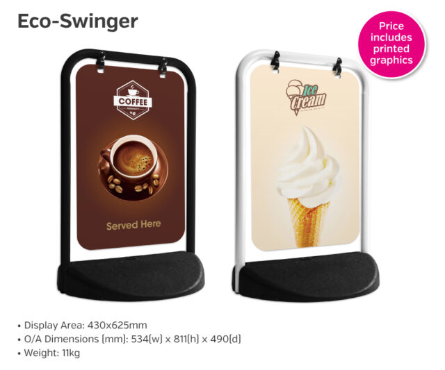 swinger panel pavement displays