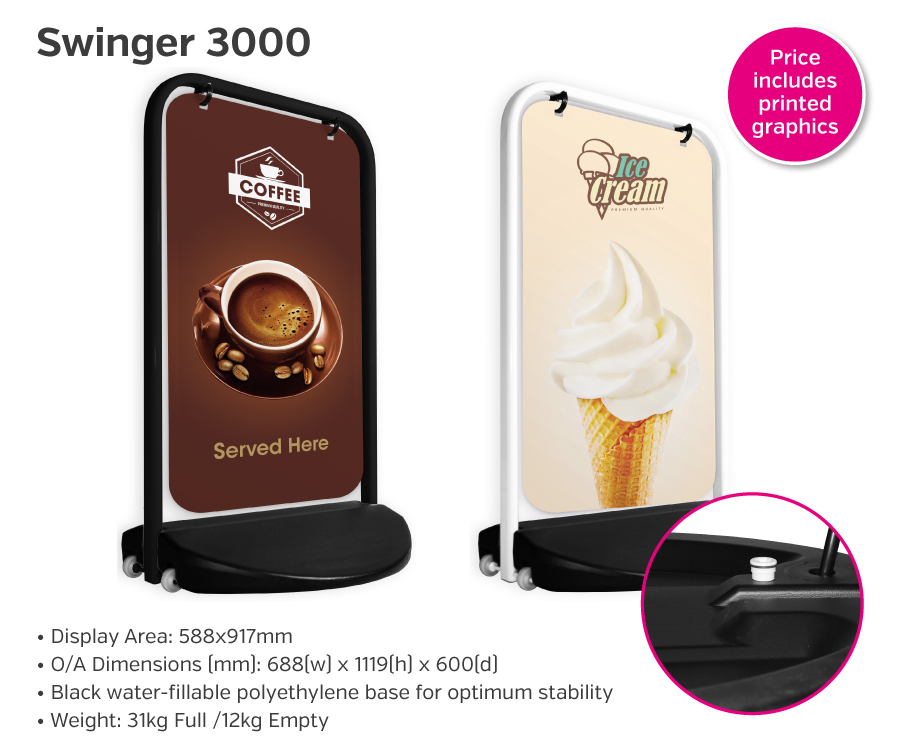 swinger panel pavement displays