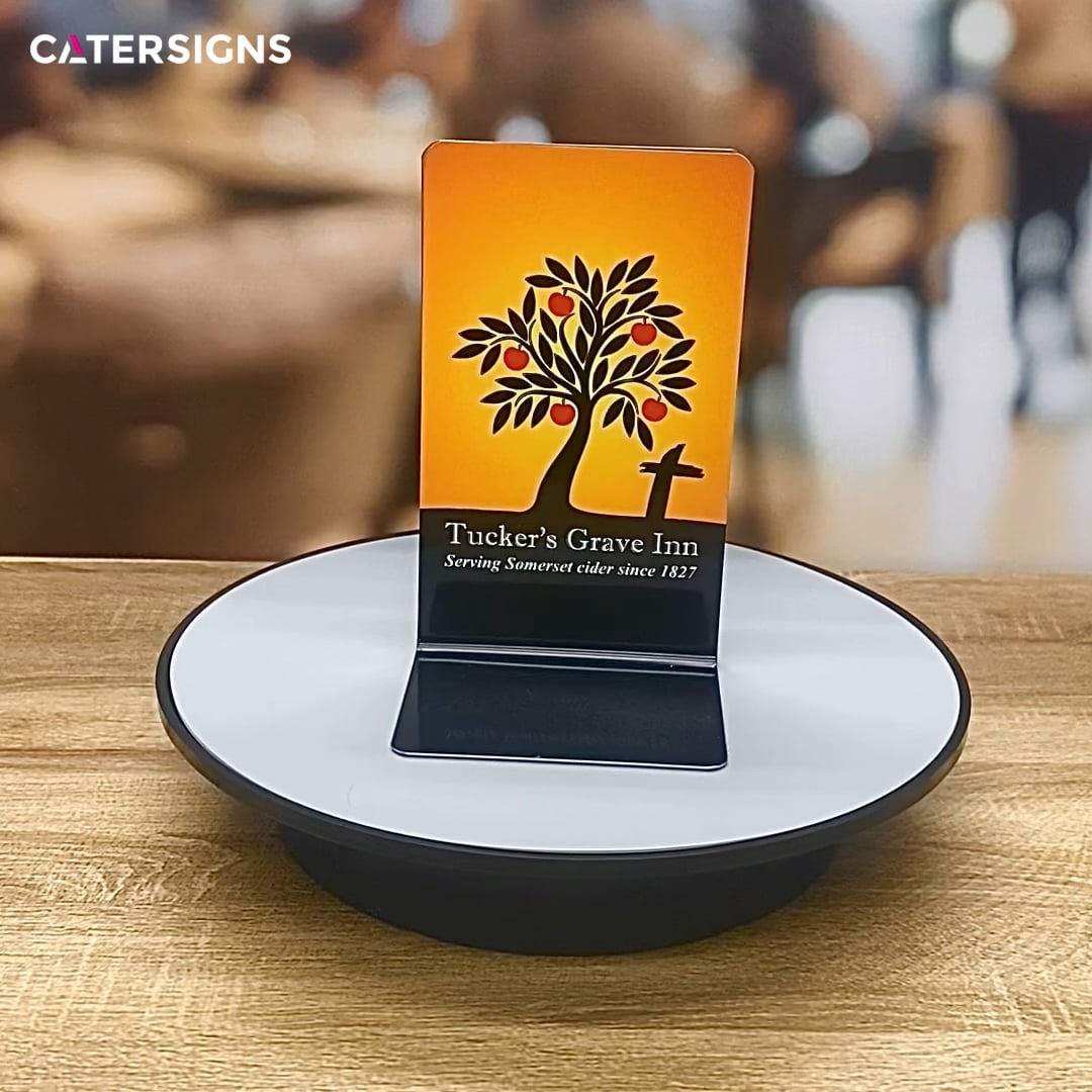 Branded Single Channel Menu Holders - Full Colour