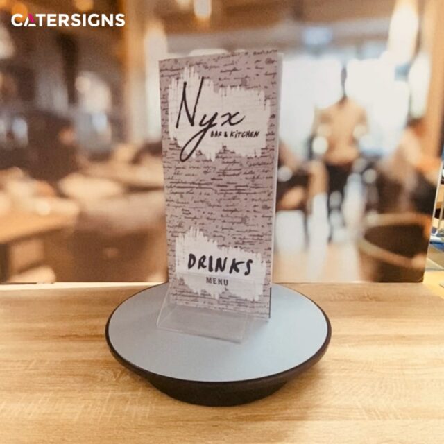 Clear Acrylic Menu Holders - 