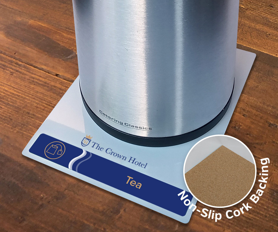 tp0014 branded white airpot mat