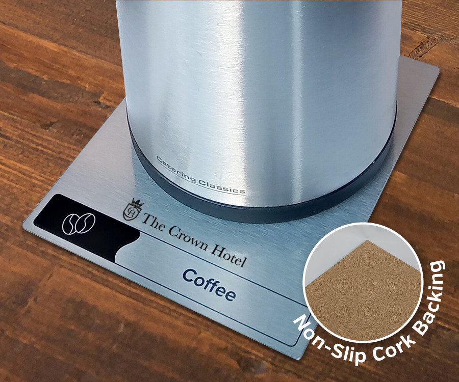 tp007 branded silver airpot mat