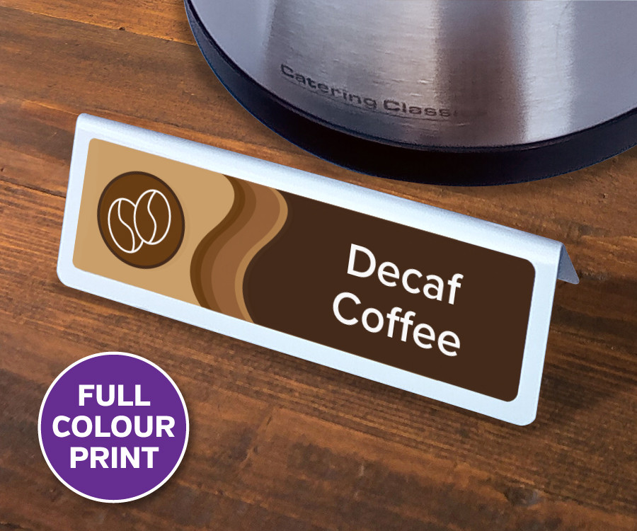 tp029 white tent notice decaf coffee