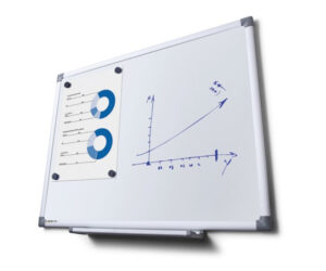 Magnetic Dry Wipe Whiteboard with Pen Tray - 900x600mm