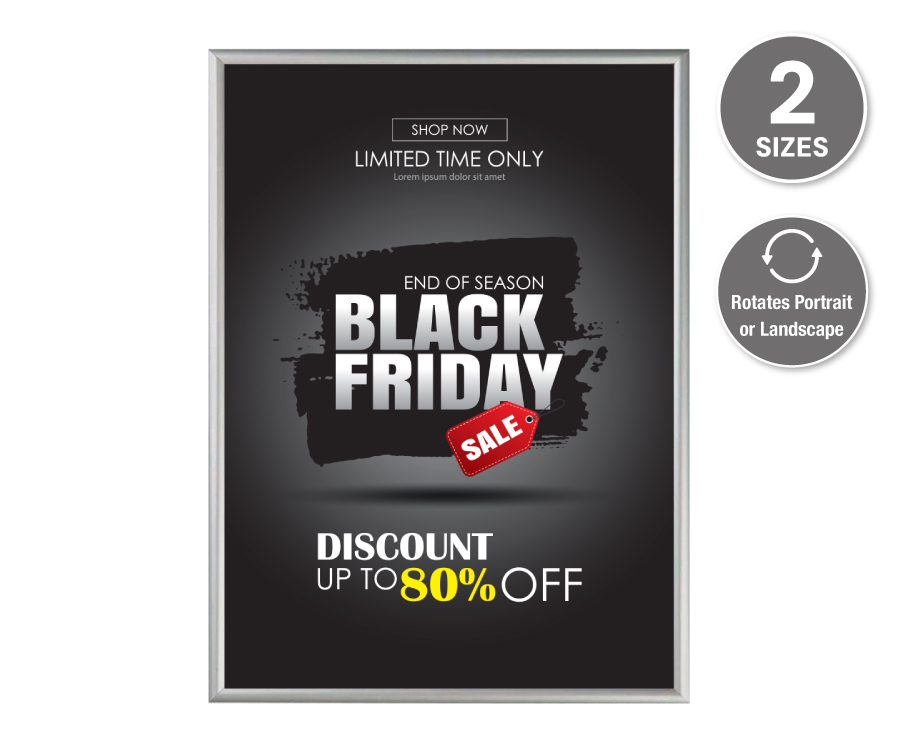 15mm Profile Silver Snap Frame