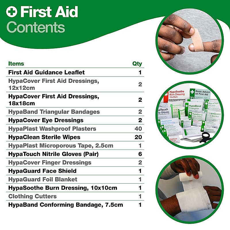 Workplace First Aid Kit (Small), British Standard Compliant - Image 4