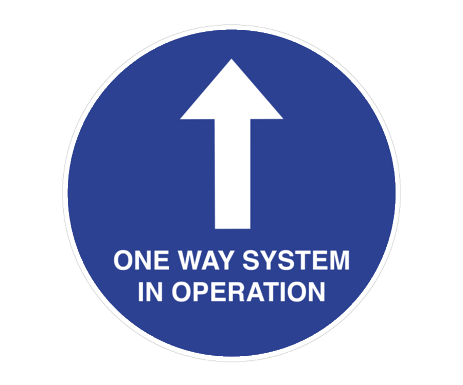 One Way System In Operation Floor Graphic