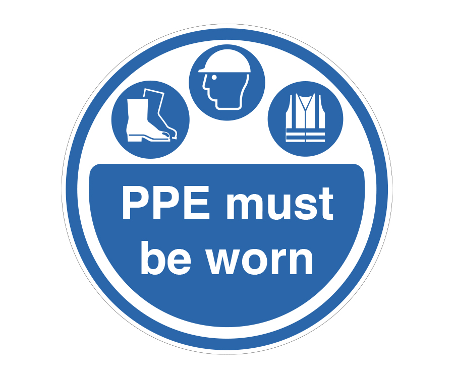 PPE Must Be Worn Floor Graphic