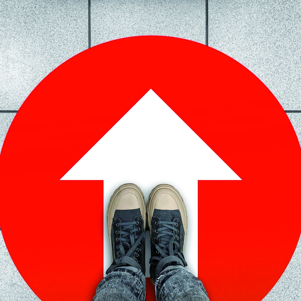 Arrow Symbol Colour School Floor Graphic - Image 2