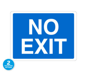 No Exit Traffic Notice