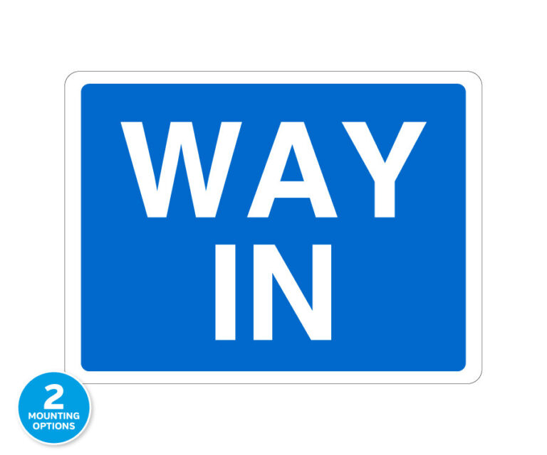 Way In Traffic Notice