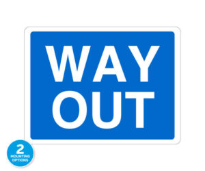 Way Out Traffic Notice