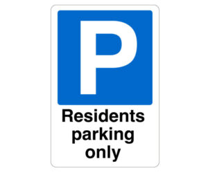Residents Parking Only Notice
