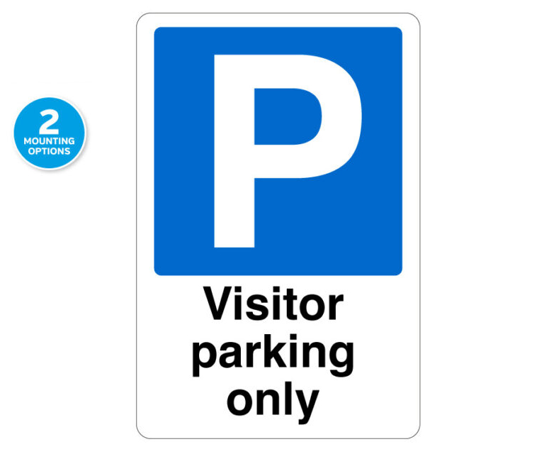 Visitor Parking Only Notice