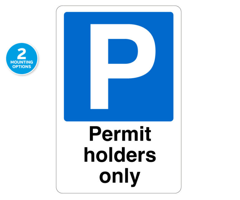 Permit Holders Only Notice