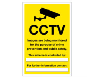 CCTV Images Being Monitored - Scheme Controlled By Notice.