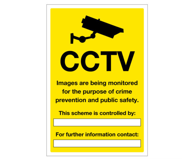 CCTV Images Being Monitored - Scheme Controlled By Notice.