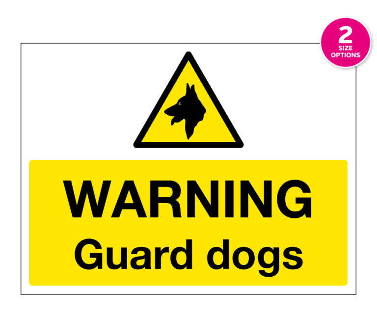 Warning Guard Dogs Security Notice