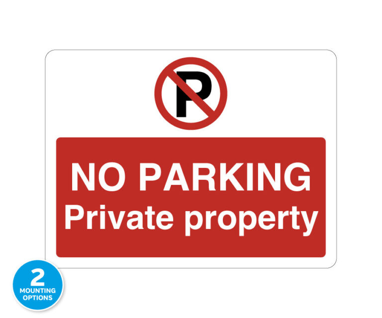 No Parking Private Property Notice