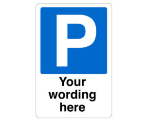 Custom Parking Traffic Notice