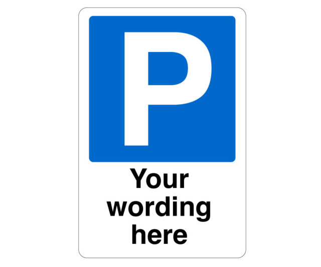 Custom Parking Traffic Notice