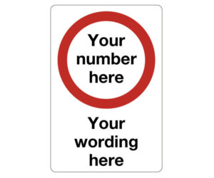 Custom Speed Limit Notice