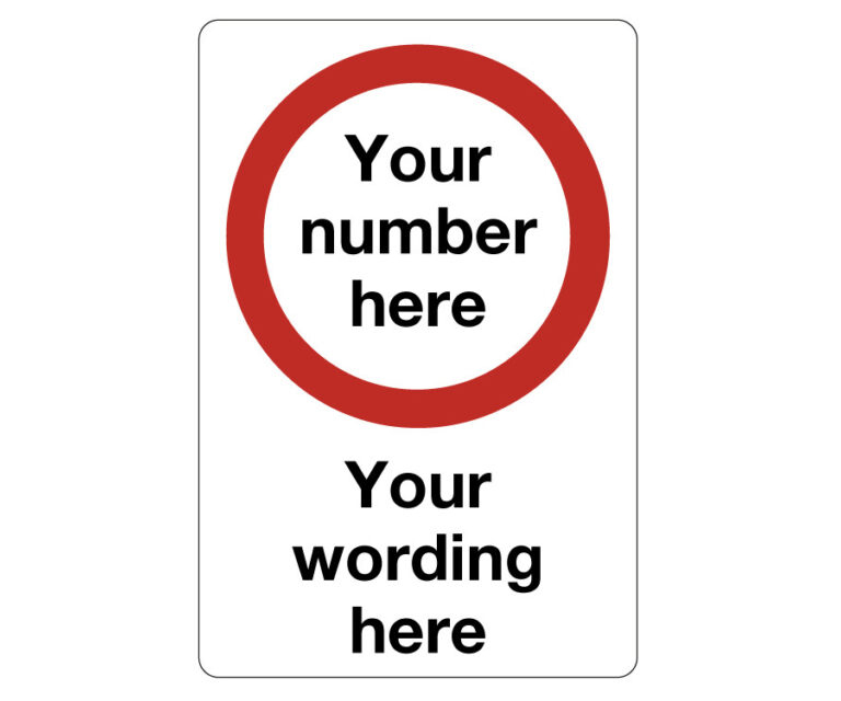 Custom Speed Limit Notice