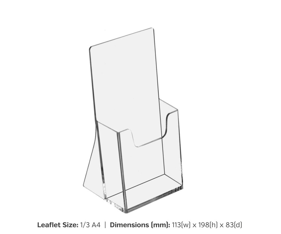 1/3 A4 Freestanding Leaflet Dispenser