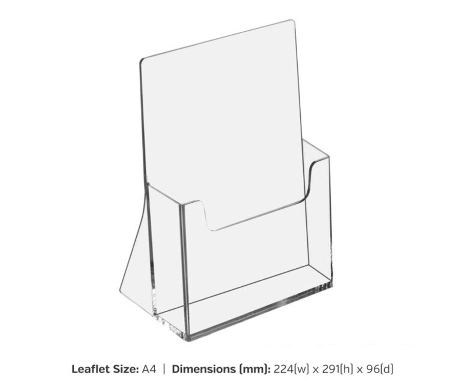A4 Freestanding Leaflet Dispenser