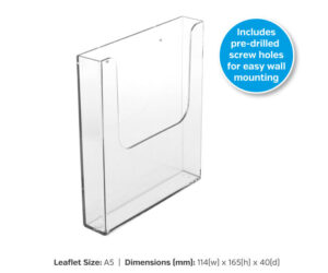 A5 Wall Mounted Leaflet Dispenser