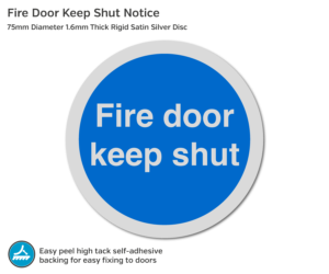 ds028 fire door keep shut 75mm disc