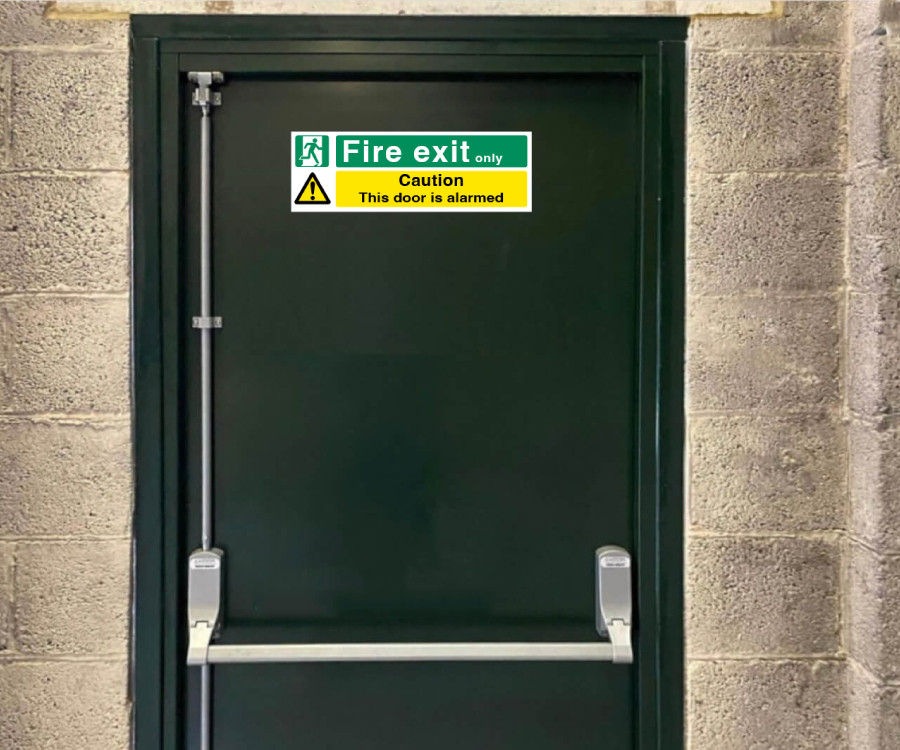 es139-140-264 fire exit emergency use door alarmed