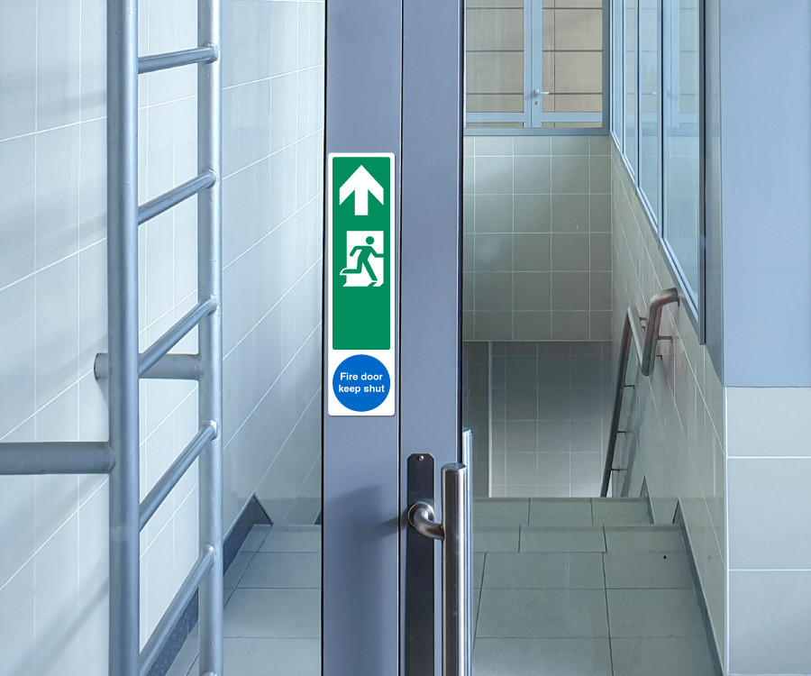 es232 fire exit man right fire door finger plate
