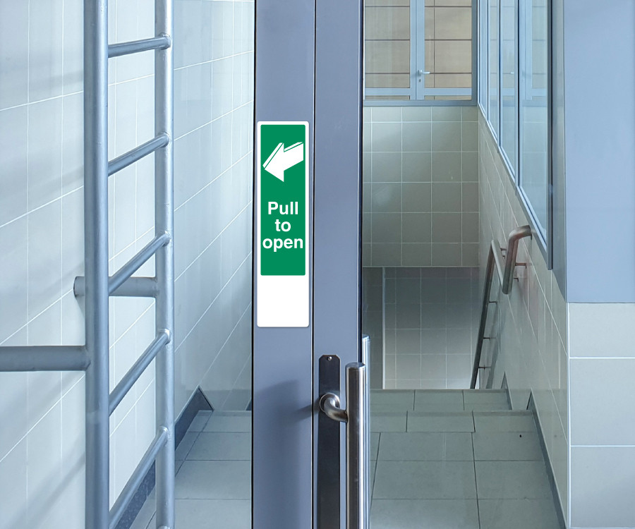 es233 pull door to open door finger plate