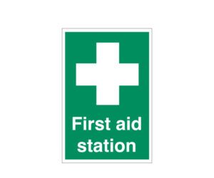 First Aid Station Notice