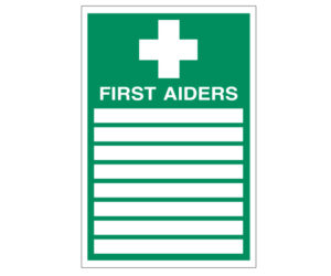 First Aiders Notice
