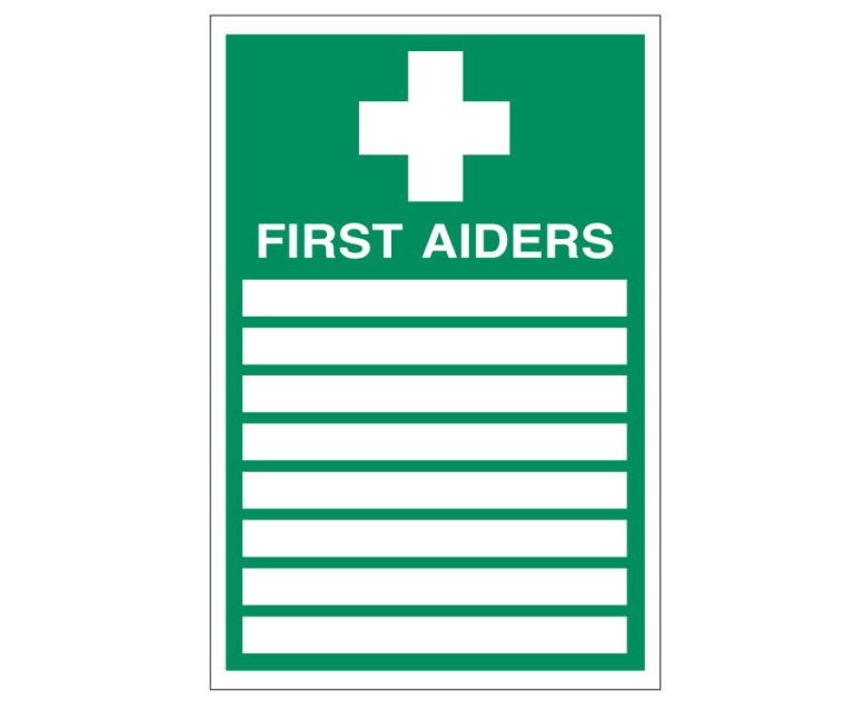 First Aiders Notice