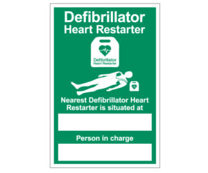 Nearest Defibrillator & Person in Charge Notice