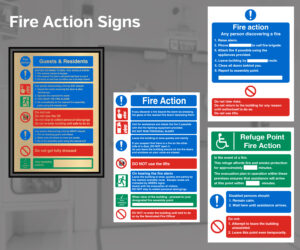 Fire Action Signs