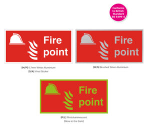 Fire Point Text & Symbol Notice