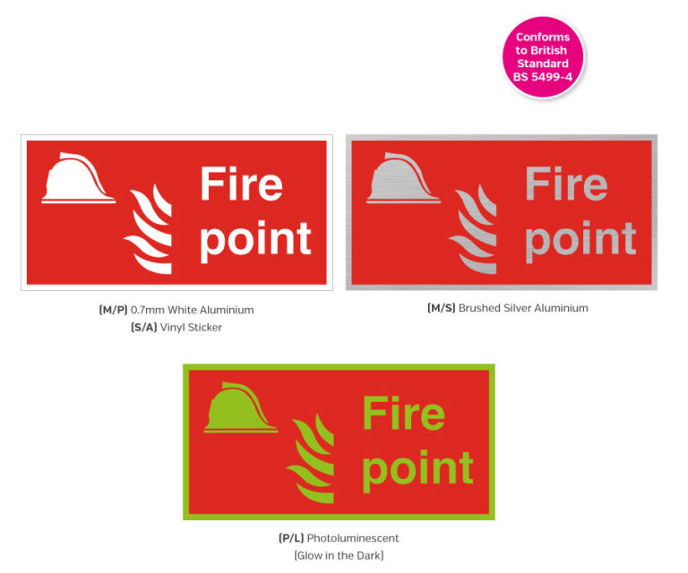 Fire Point Text & Symbol Notice